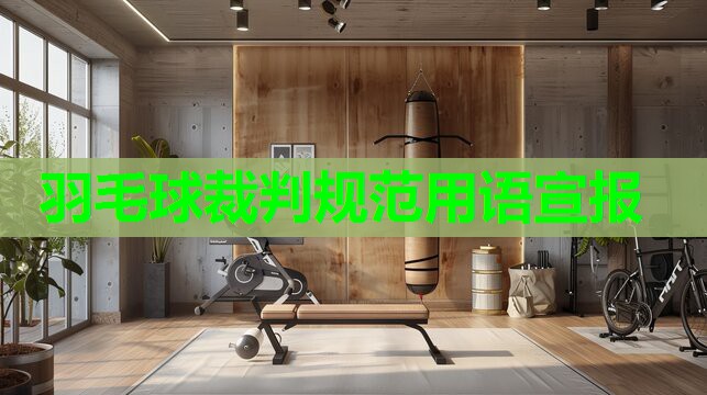 羽毛球裁判规范用语宣报